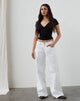 Image de Jeans Roomy à taille basse en True White