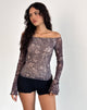 Image de Lutana Top in Batik Botanical Brown