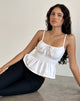 Image de Lyncia Tie Front Cami Top in Off White