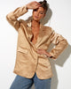 Image de Maiwa Blazer en Satin Golden Sand