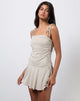 Image de Makani Mini Dress in Cupro Oatmilk