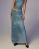 Image de Nola Maxi Skirt in Lumen Floral Blue