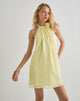Image of Margaux Mini Dress in Chiffon Lemon