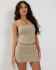 Image de la mini-jupe Becca en pierre Tailoring