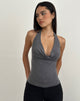 Image de Minova Top en Cupro Diamante Gris foncé