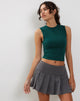 Image de Monlo Vest Top in Bottle Green