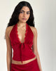 Image de Mutsuki Top in Dark Red