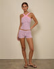 Image de Eunia Micro Shorts in Pinstripe Pink