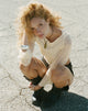 Image de Malakai Long Sleeve Top in Lace Cream