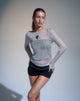 Image de Suzette Long Sleeve Top in Silver Chain