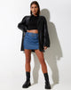 Image de la mini-jupe Naka en denim de tailleur