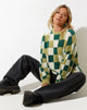 Image de Namari Jumper in Checker Green Cream