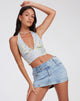 Image de Nanda Crop Top in Washed Out Pastel Floral