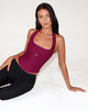 Image de Nasya Halter Top in Tailoring Burgundy