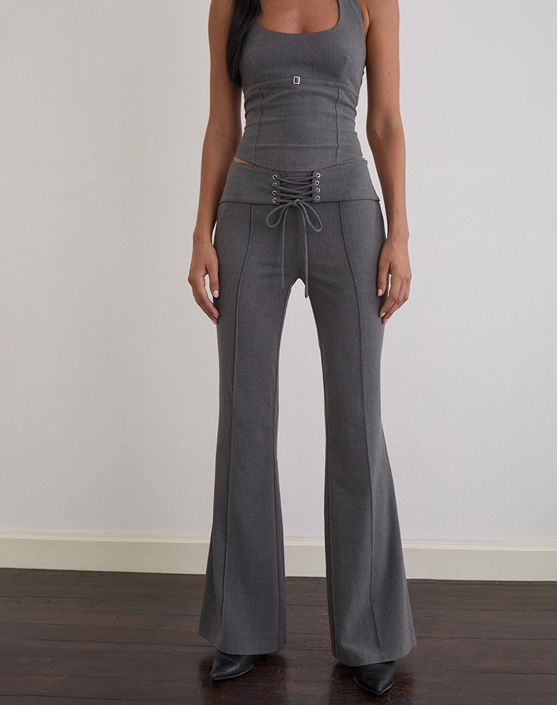 Pantalon Zallen en Tailoring Charcoal