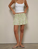 Image de la mini-jupe Nelesi, Blooming Lily Green