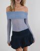 Image de Nesta Bardot Top in Unlined Lace Blue