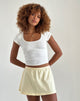 Image de la mini-jupe A-Line Nidya, Buttermilk