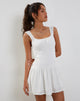 Image de la mini robe Nihao en blanc
