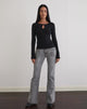 Image de Nique Long Sleeve Top in Thick Rib Black