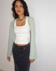 Image de Nobila Shrug Top in Sage Textured Crochet