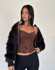 Image de Noira Cami Top in Romantic Rose Flock Brown