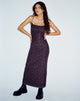 image de Norila Maxi Dress in Dark Ditsy Rose Black