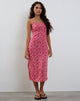 Image de Nosita Midi Dress In Ditsy Floral Pink