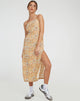 image de Nosita Midi Dress in Picnic Print Brown
