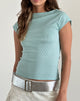 Image de Nova Top in Shimmer Rib Light Blue