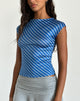Image de Nova Slinky Top in Blue Diagonal Stripe