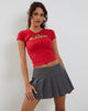 Image de Novalie Top In Racing Red