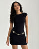 Image de la mini robe Novaya Jersey en noir