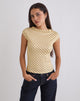 Image de Nova Slinky Top in Yellow Diagonal Stripe