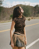 Image de Nova Top in Flock Mesh Rar Leopard