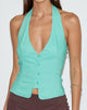 Image de Oorja Halterneck Top in Tailoring Aqua