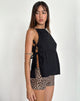 Image de Palsi Tie Side Sleeveless Top in Black