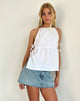Image de Palsi Tie Side Sleeveless Top in White