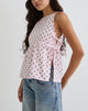 Image de Palsi Tie Side Top in Pink with Medium Polka Red