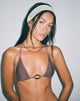 Image de Pami Beaded Bikini Top in Coffee