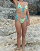 Image de Leyna Bikini Bottom in Yellow Painted Flower (Bas de bikini en fleurs peintes jaunes)