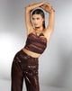 Image de MOTEL X IRIS Salet Crop Top in Bleach Drip