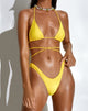 Image de la culotte de bikini Farida en jaune