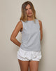 Image de Pasila Top in Mini Gingham Blue and Grey