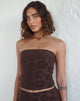 Image de Peggy Top en Hibiscus Terry Brown