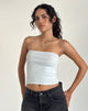 Image de Peggy Tube Top in Pointelle Soft Blue