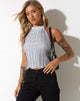 image de Petar Crop Top in Crinkle Silver