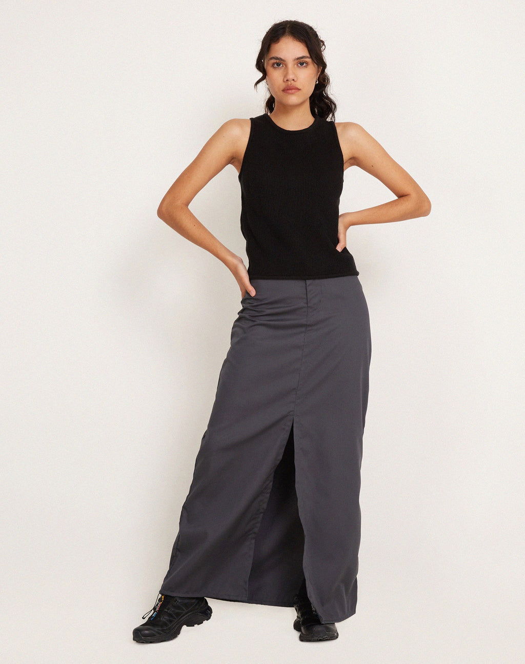 Gilet en maille Phindi, noir