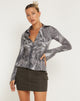 Image de la chemise à boutons Phole en Dystopian Crease Grey