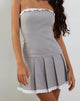Image de Pramuda Bandeau Mini Dress in Light Grey